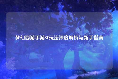 夢(mèng)幻西游手游SF玩法深度解析與新手指南