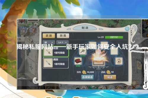 揭秘私服網(wǎng)站——新手玩家如何安全入坑？